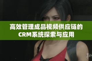 高效管理成品视频供应链的CRM系统探索与应用