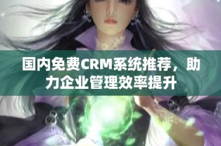 国内免费CRM系统推荐，助力企业管理效率提升