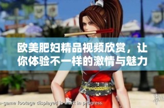 欧美肥妇精品视频欣赏，让你体验不一样的激情与魅力