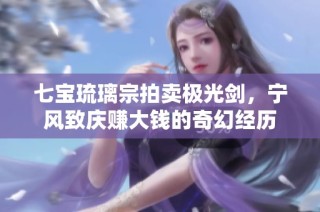 七宝琉璃宗拍卖极光剑，宁风致庆赚大钱的奇幻经历