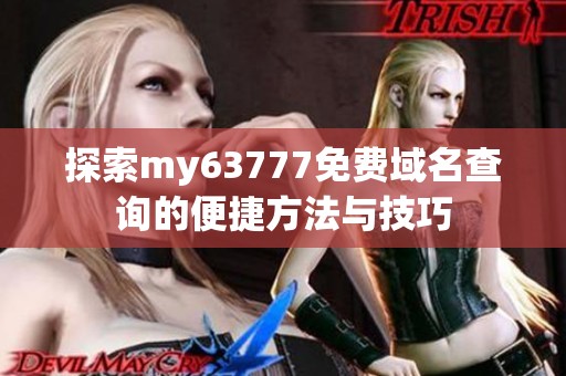 探索my63777免费域名查询的便捷方法与技巧