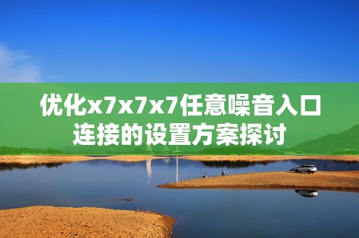 优化x7x7x7任意噪音入口连接的设置方案探讨