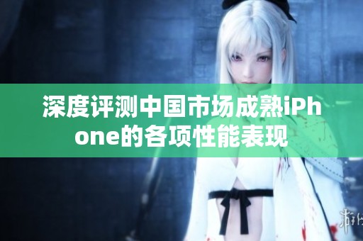深度评测中国市场成熟iPhone的各项性能表现