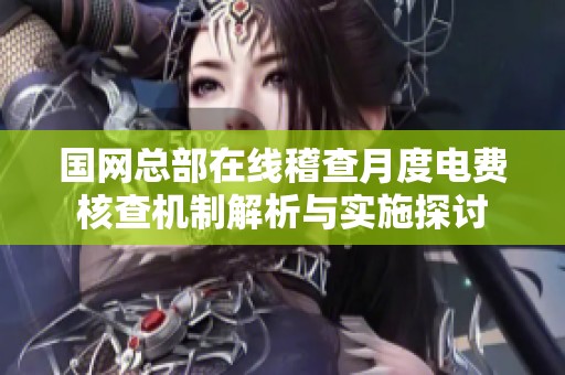 国网总部在线稽查月度电费核查机制解析与实施探讨