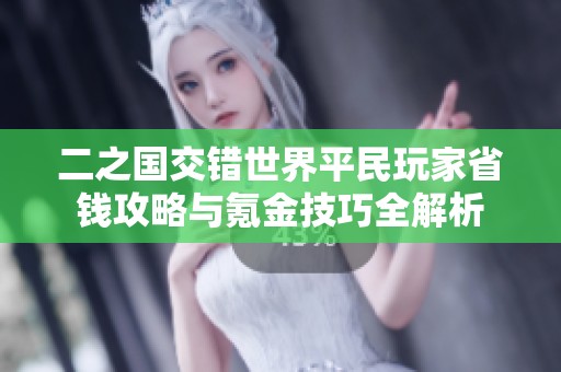 二之国交错世界平民玩家省钱攻略与氪金技巧全解析